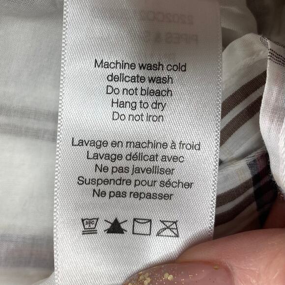 Veronica Beard Memphis Mini Skirt Size 2 XS White Plaid Ruffle NEW NWT - Picture 9 of 11